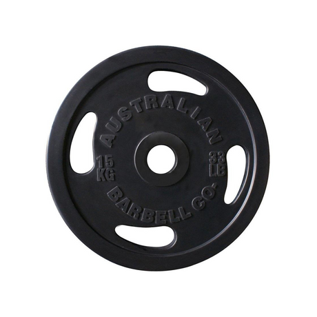 Rubber Olympic Grip Plates - Black