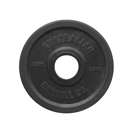 Rubber Olympic Grip Plates - Black